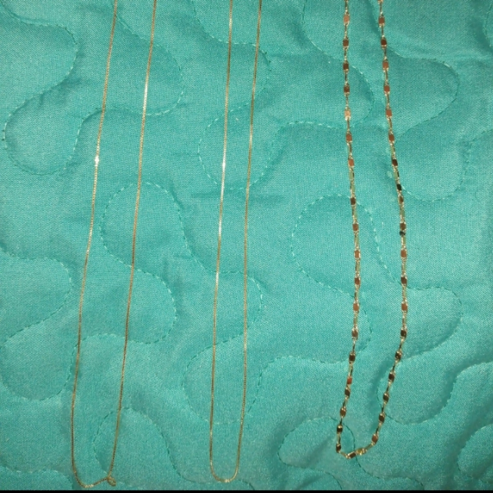 14k gold necklace lot